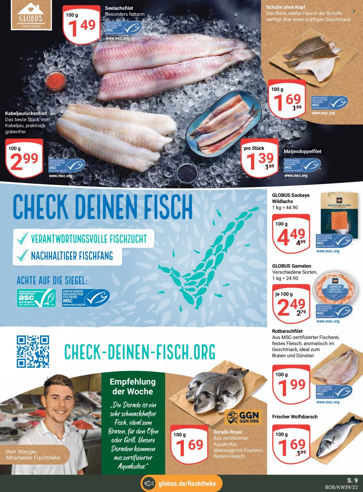 Globus Prospekte  - 26.09.2022 - 1.10.2022. Seite 9