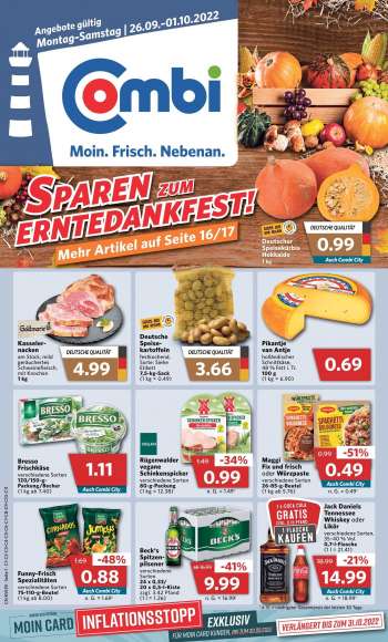 Prospekte Combi - 26.09.2022 - 1.10.2022.