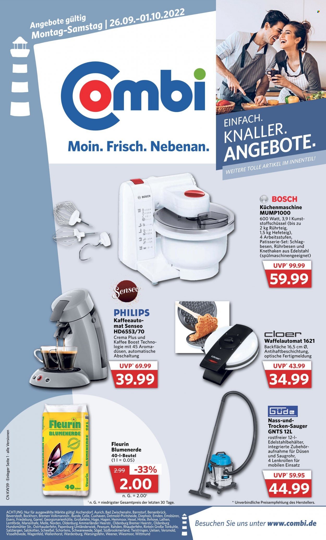 Combi Prospekte  - 26.09.2022 - 1.10.2022. Seite 1