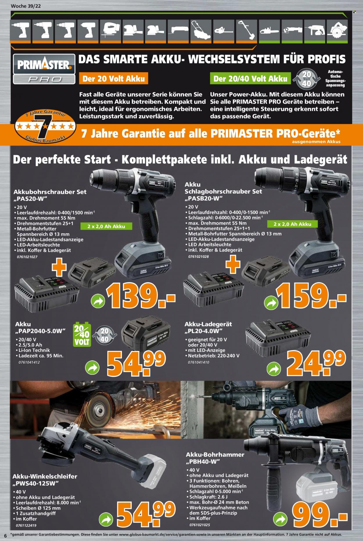 Globus Baumarkt Prospekte  - 26.09.2022 - 1.10.2022. Seite 6