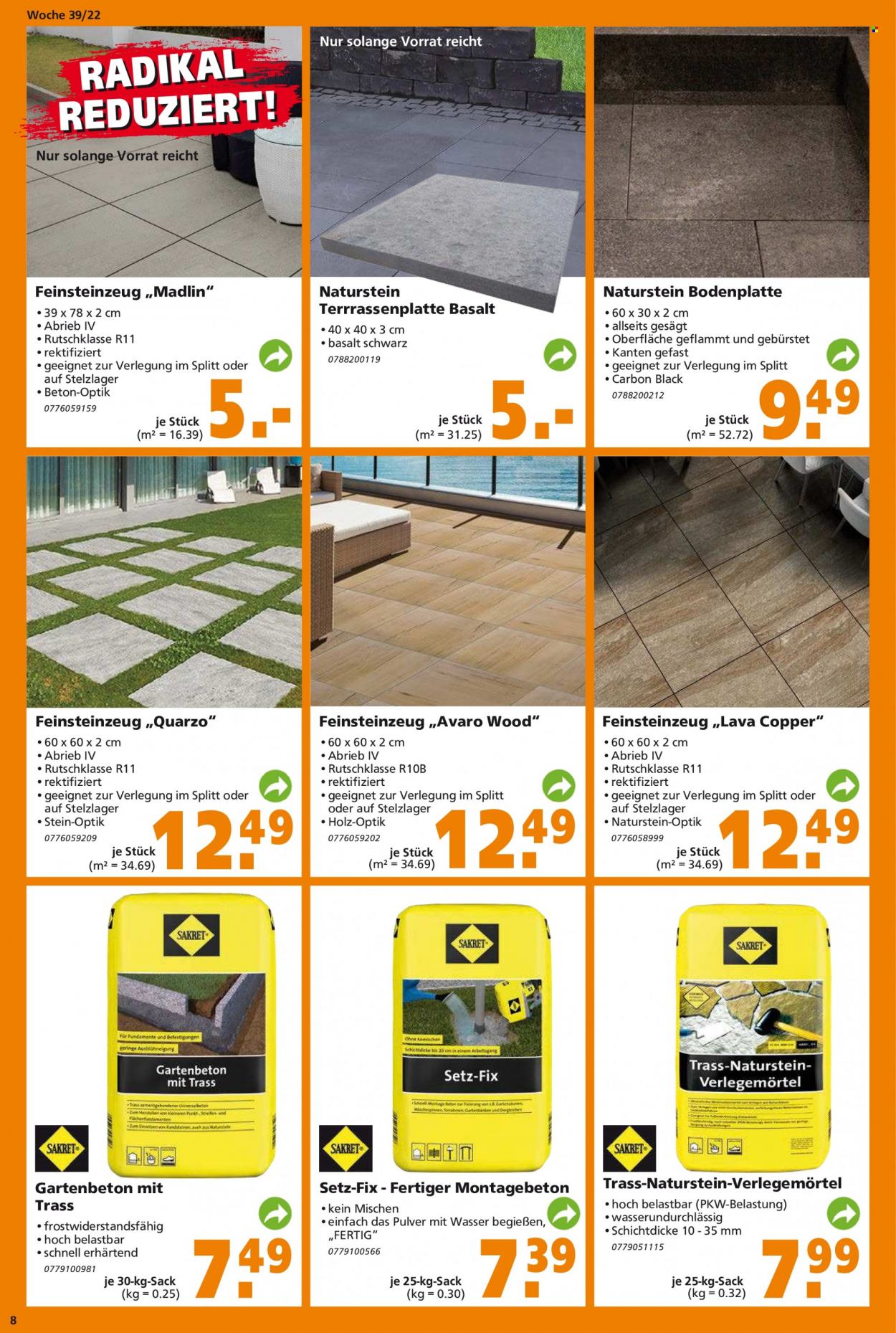 Globus Baumarkt Prospekte  - 26.09.2022 - 1.10.2022. Seite 8