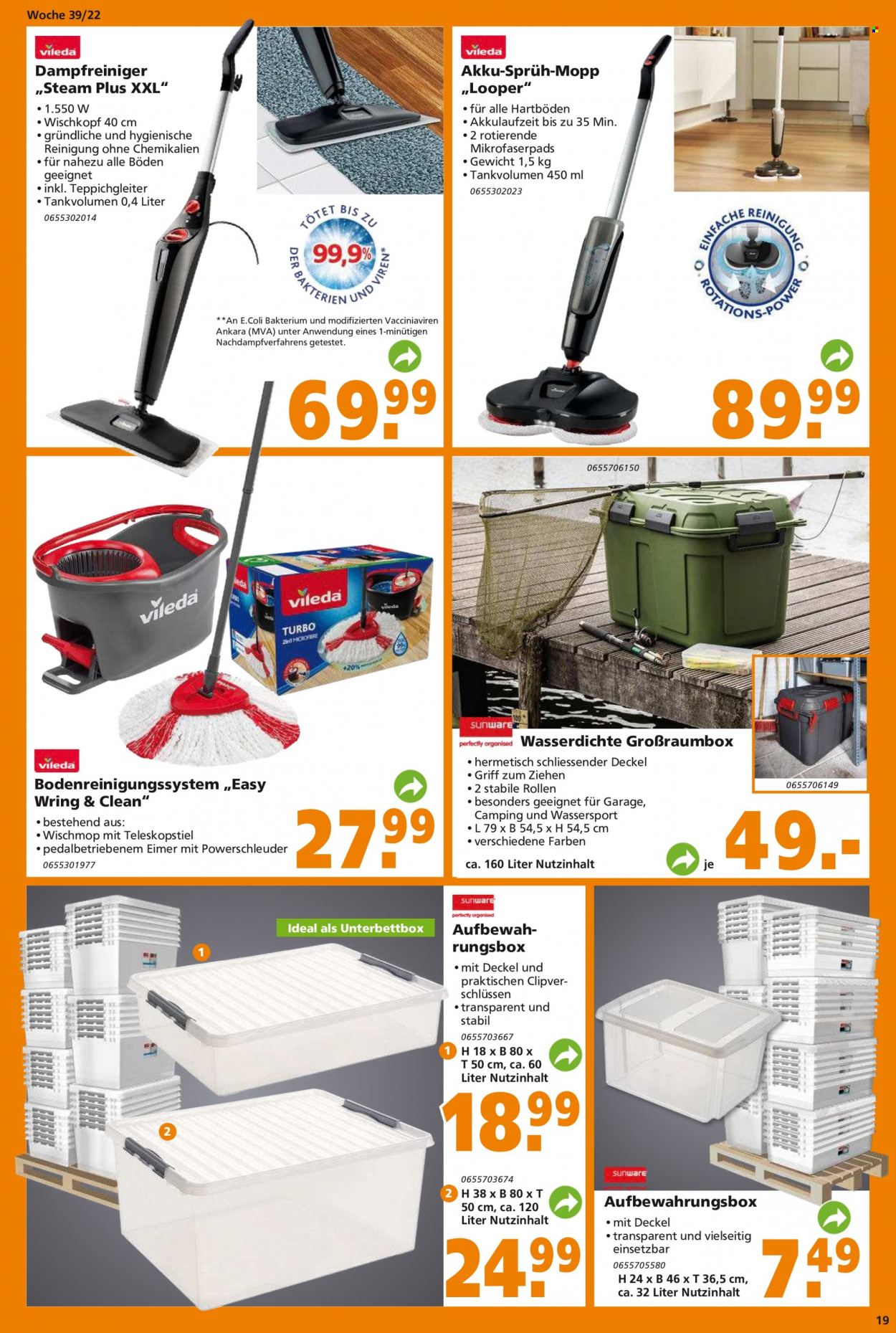 Globus Baumarkt Prospekte  - 26.09.2022 - 1.10.2022. Seite 19