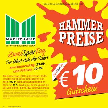 Prospekte Marktkauf - 26.09.2022 - 1.10.2022.