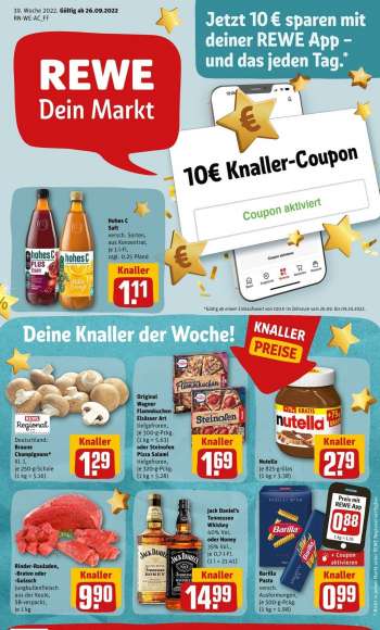 Prospekte REWE - 26.09.2022 - 1.10.2022.