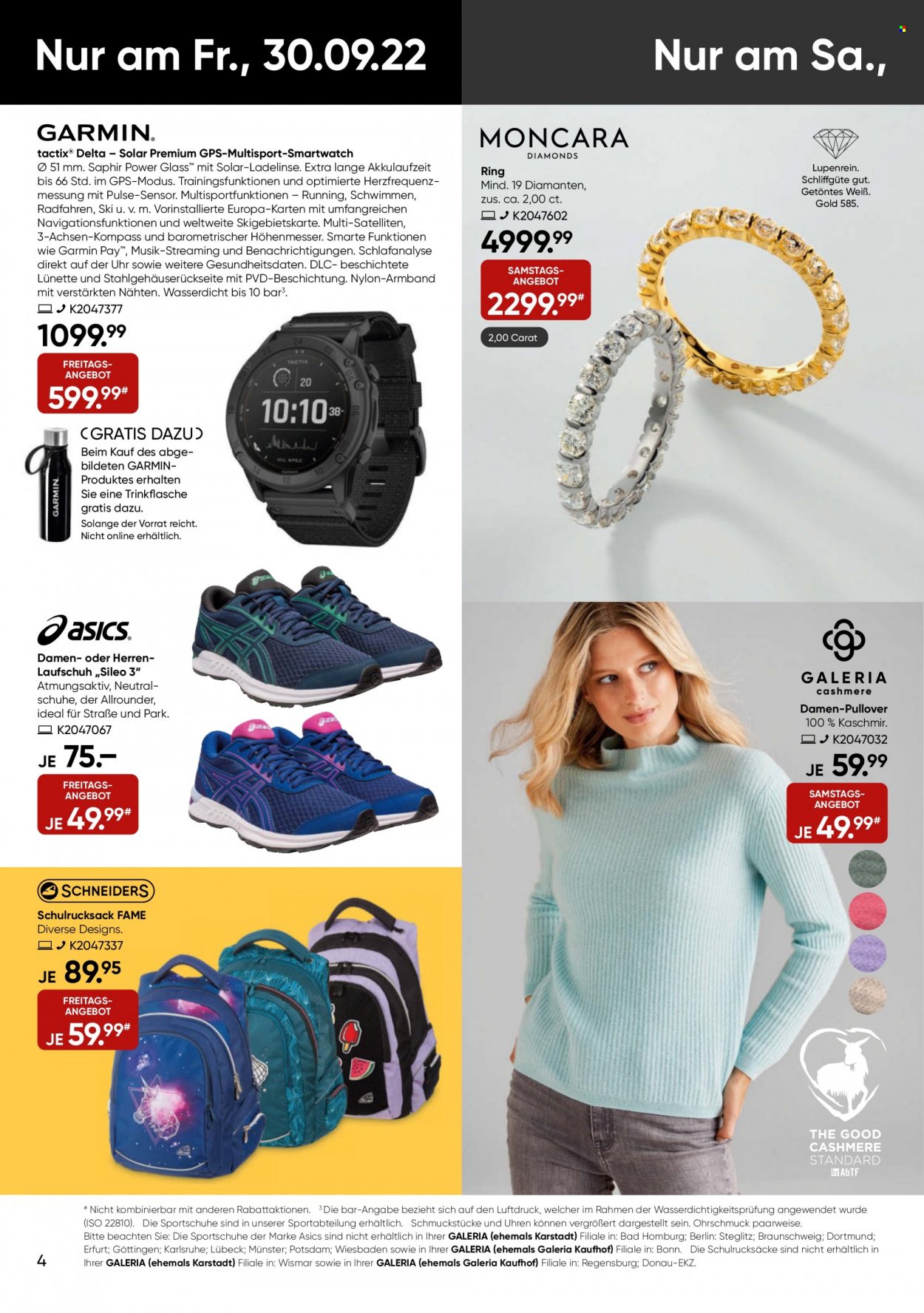 GALERIA Karstadt Kaufhof Prospekte  - 26.09.2022 - 2.10.2022. Seite 4