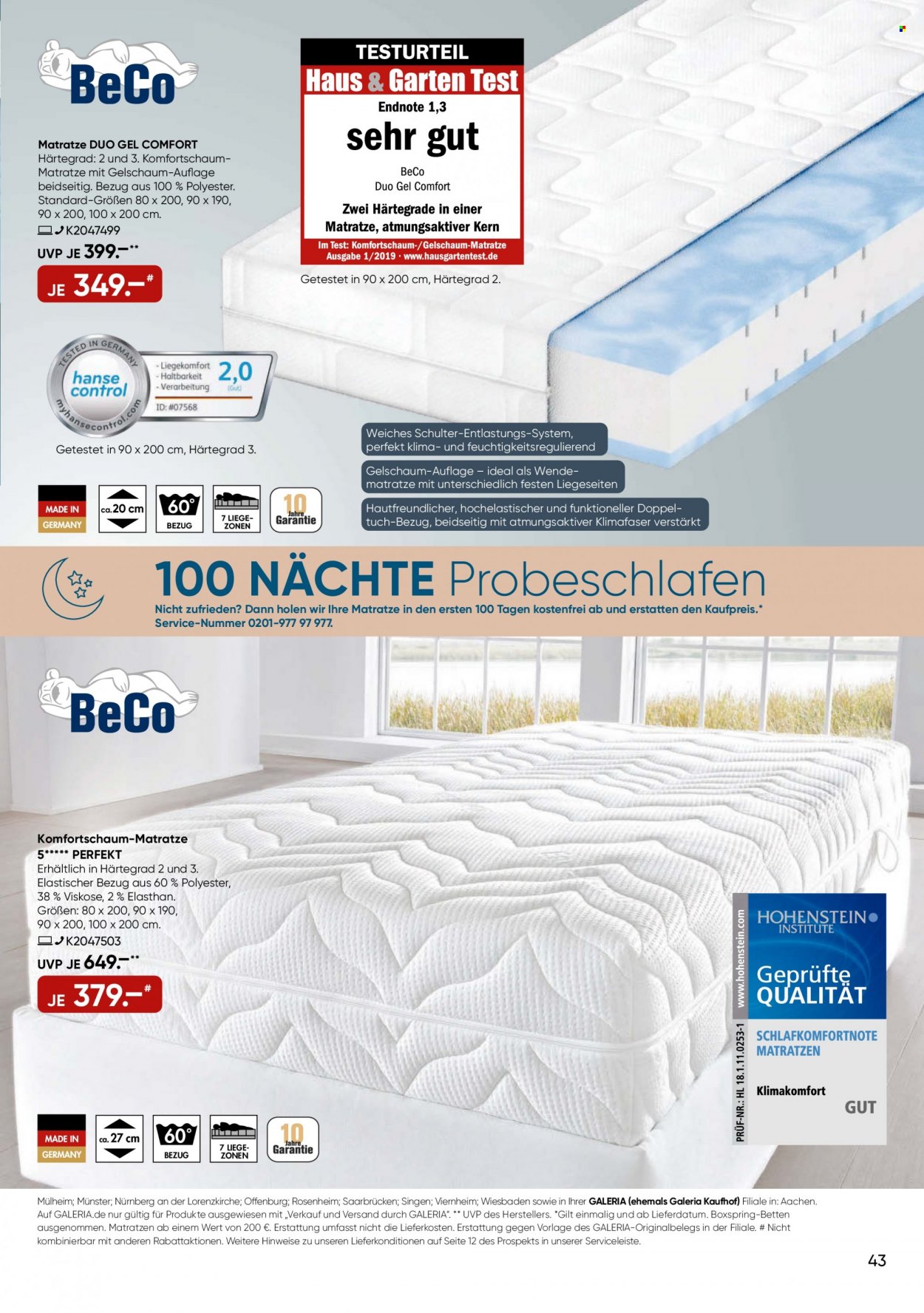 GALERIA Karstadt Kaufhof Prospekte  - 26.09.2022 - 2.10.2022. Seite 43