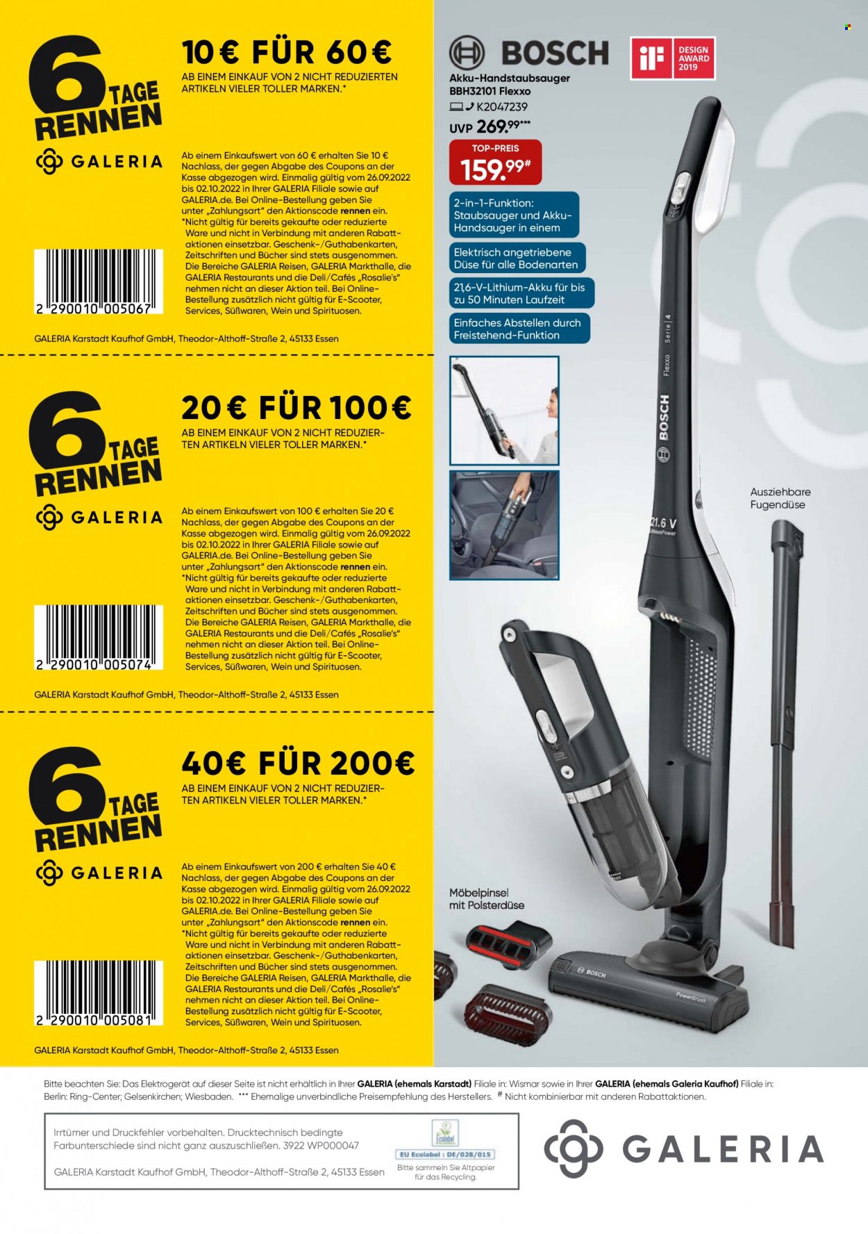 GALERIA Karstadt Kaufhof Prospekte  - 26.09.2022 - 2.10.2022. Seite 48