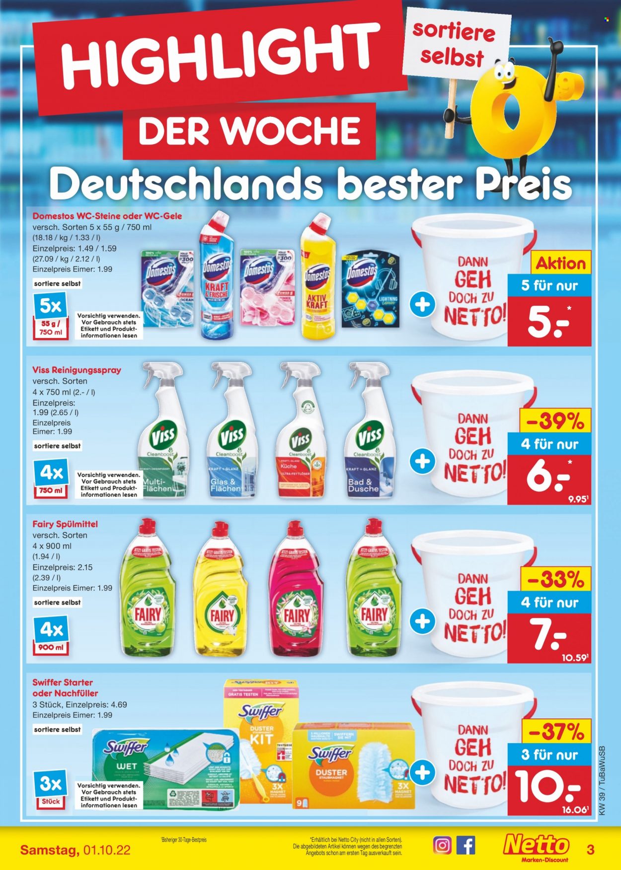 Netto Marken-Discount Prospekte  - 26.09.2022 - 1.10.2022. Seite 3