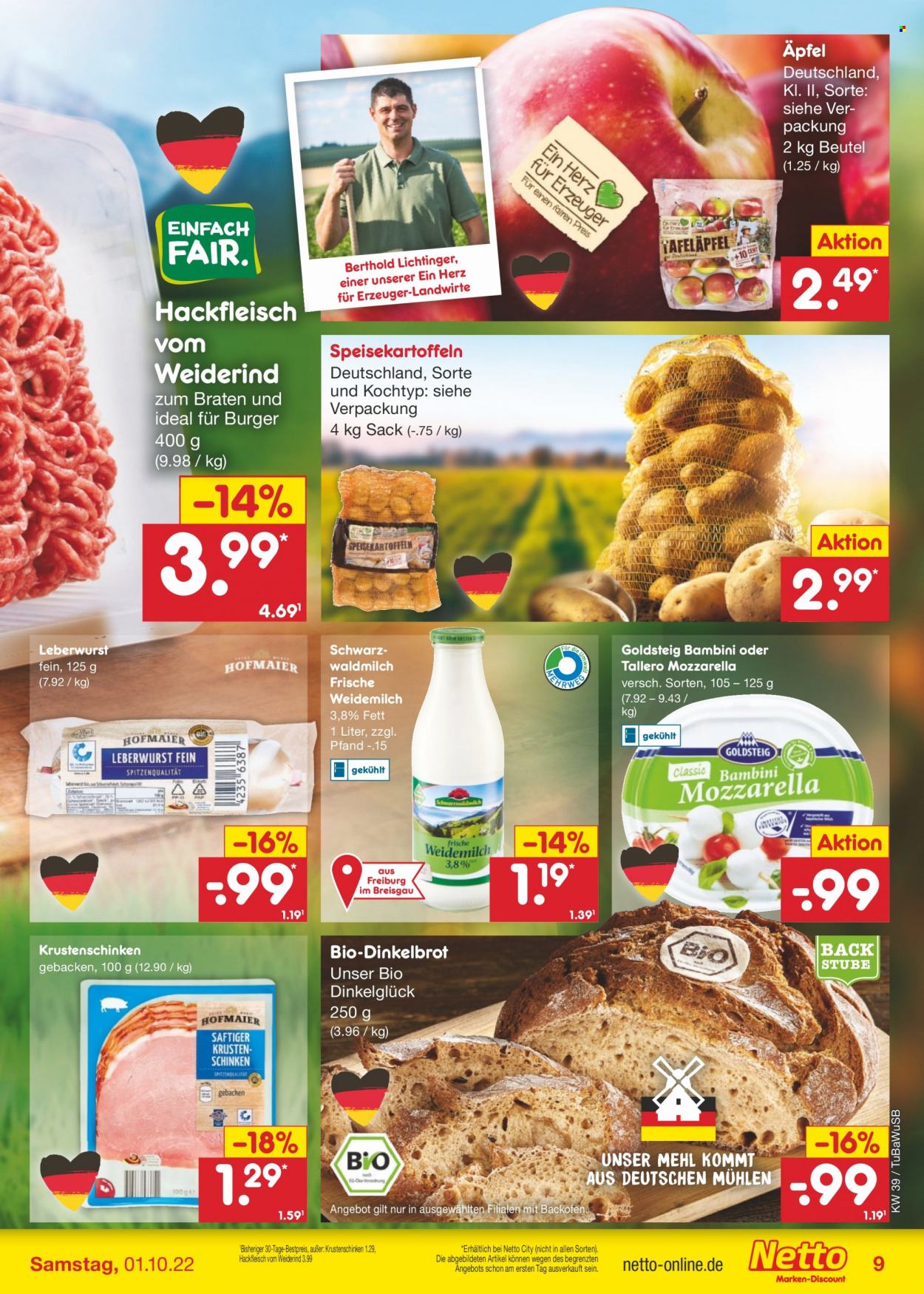 Netto Marken-Discount Prospekte  - 26.09.2022 - 1.10.2022. Seite 9