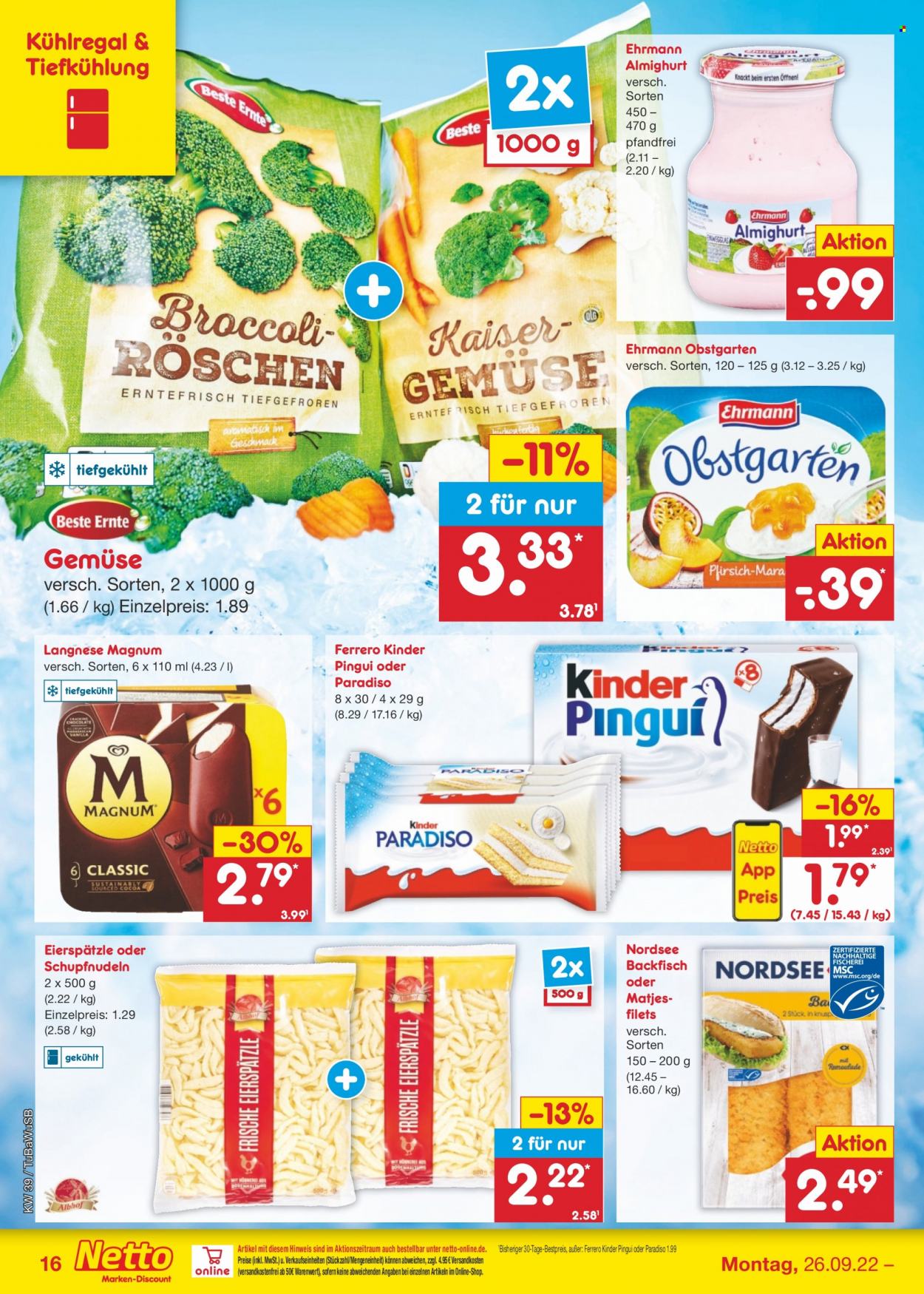 Netto Marken-Discount Prospekte  - 26.09.2022 - 1.10.2022. Seite 16