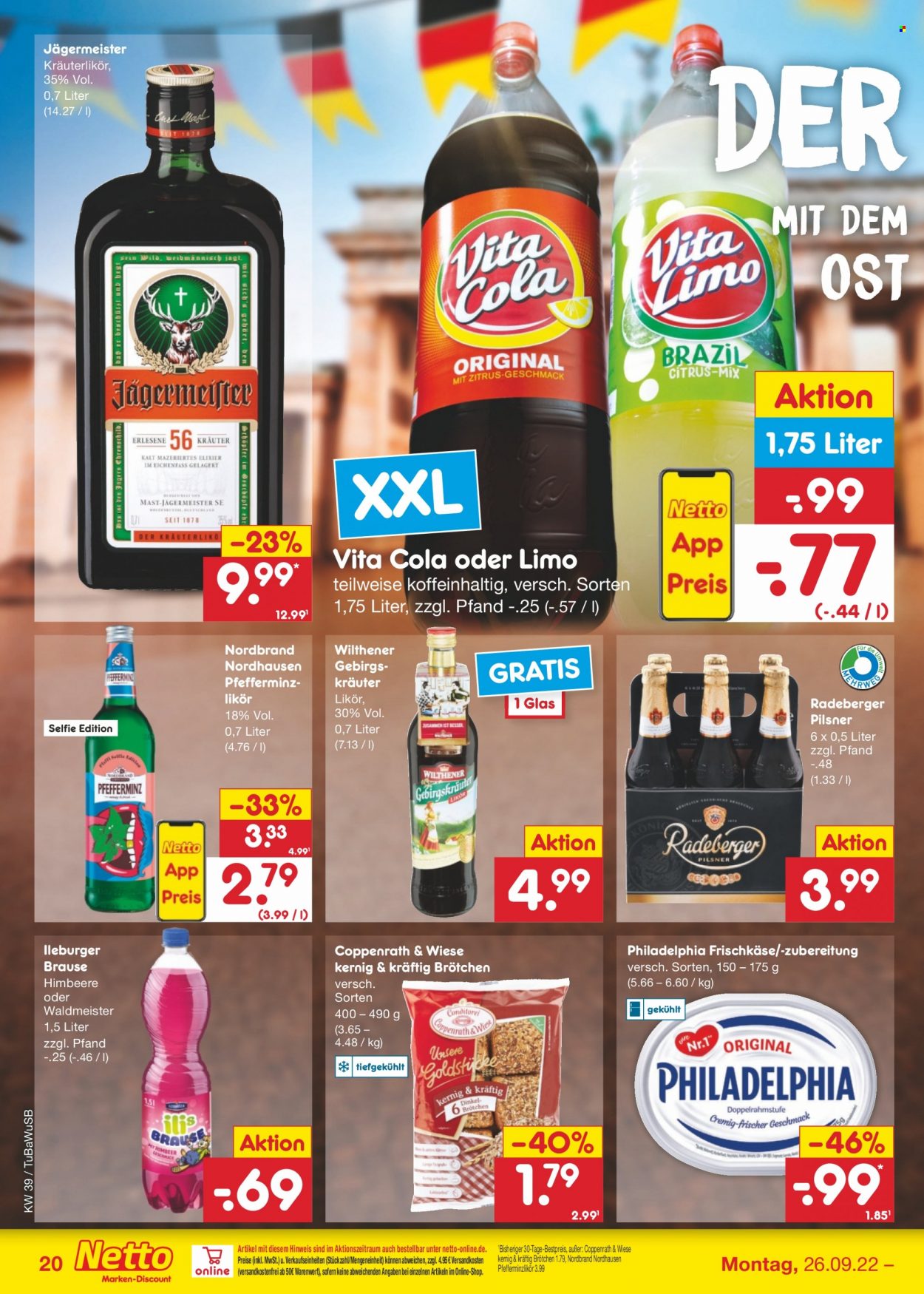 Netto Marken-Discount Prospekte  - 26.09.2022 - 1.10.2022. Seite 20