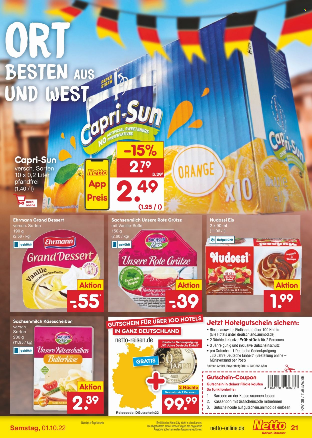 Netto Marken-Discount Prospekte  - 26.09.2022 - 1.10.2022. Seite 21