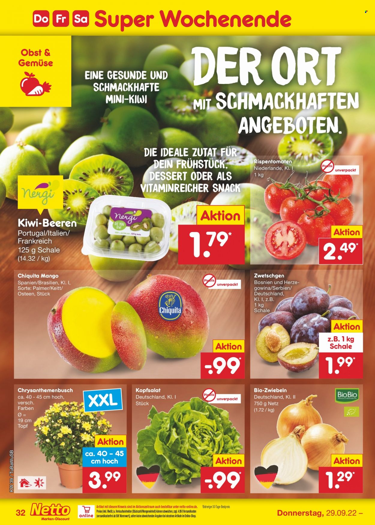 Netto Marken-Discount Prospekte  - 26.09.2022 - 1.10.2022. Seite 32