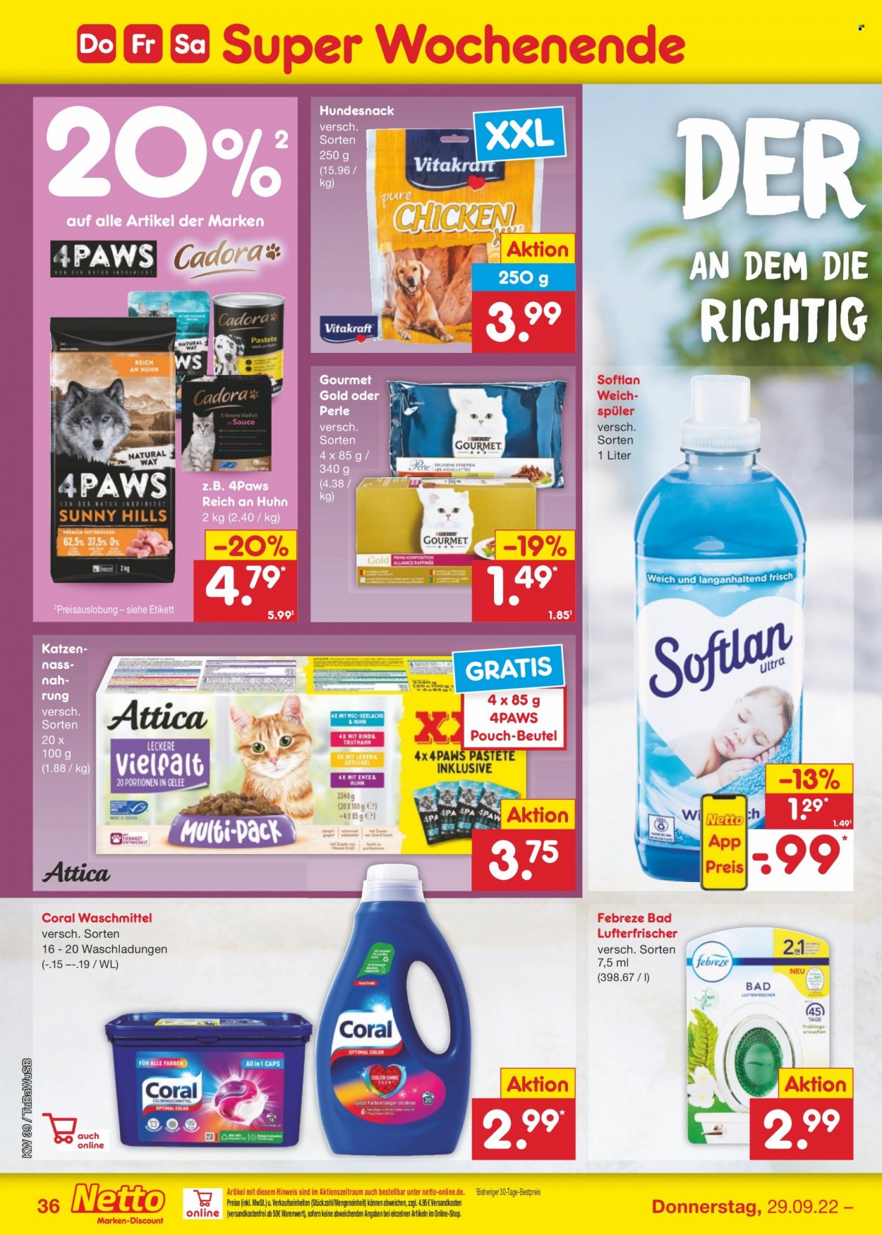 Netto Marken-Discount Prospekte  - 26.09.2022 - 1.10.2022. Seite 36