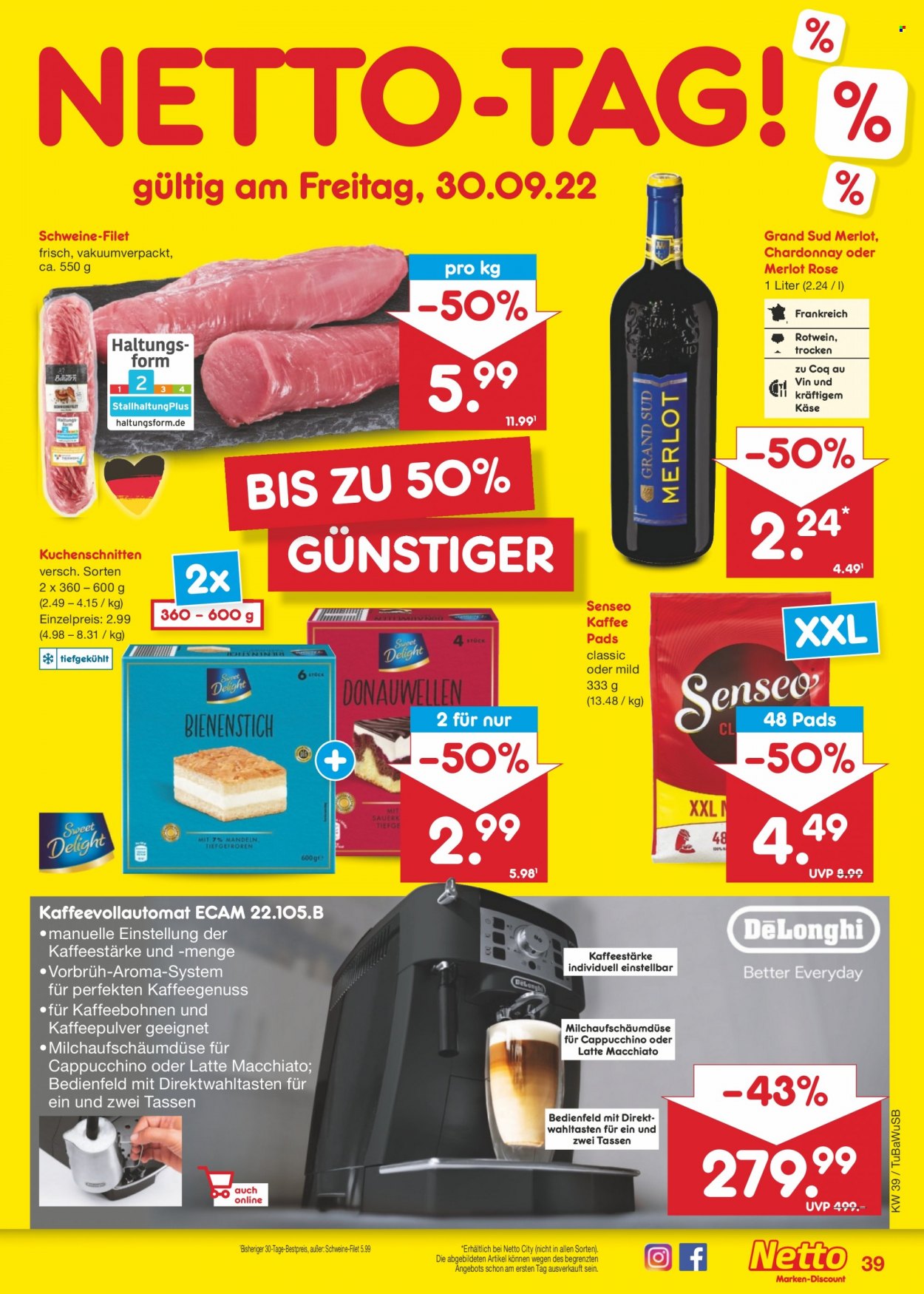 Netto Marken-Discount Prospekte  - 26.09.2022 - 1.10.2022. Seite 39