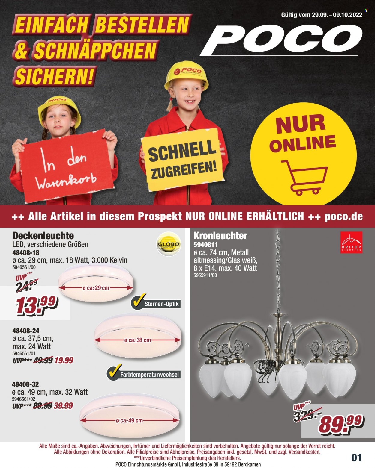 Poco Prospekte  - 29.09.2022 - 9.10.2022. Seite 1