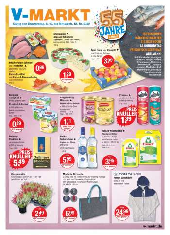 Prospekte V-Markt - 6.10.2022 - 12.10.2022.