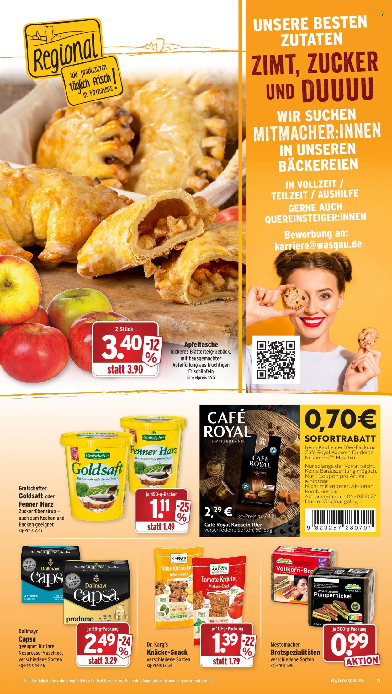 Wasgau Prospekte  - 4.10.2022 - 8.10.2022. Seite 13