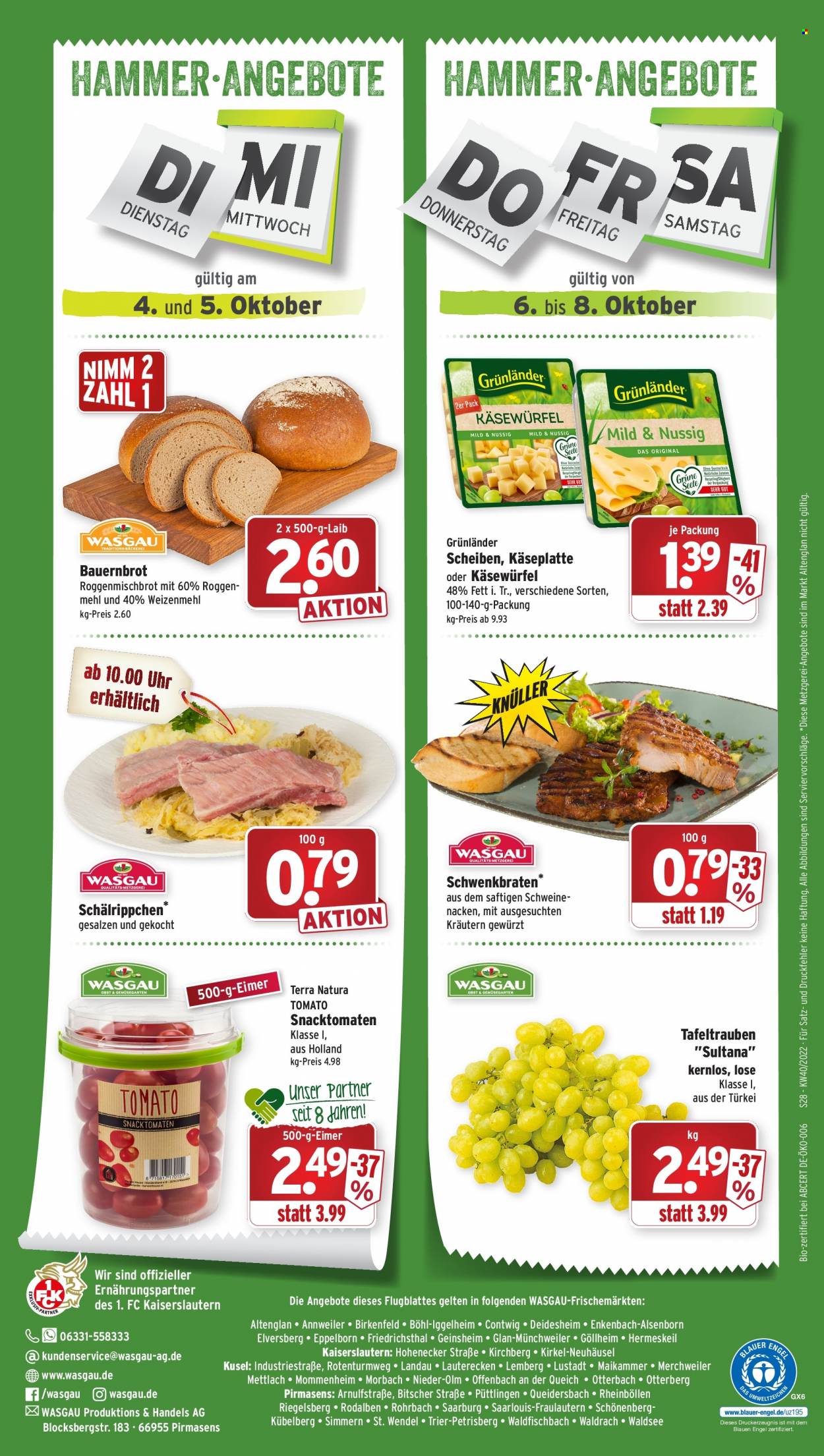 Wasgau Prospekte  - 4.10.2022 - 8.10.2022. Seite 28