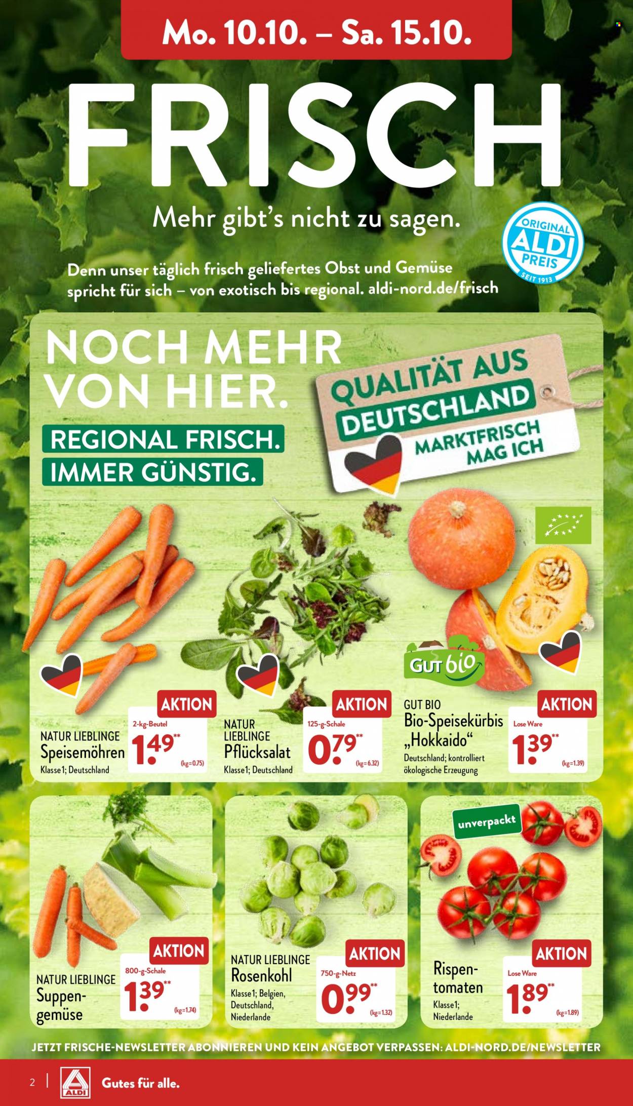 ALDI Nord Prospekte  - 10.10.2022 - 15.10.2022. Seite 2