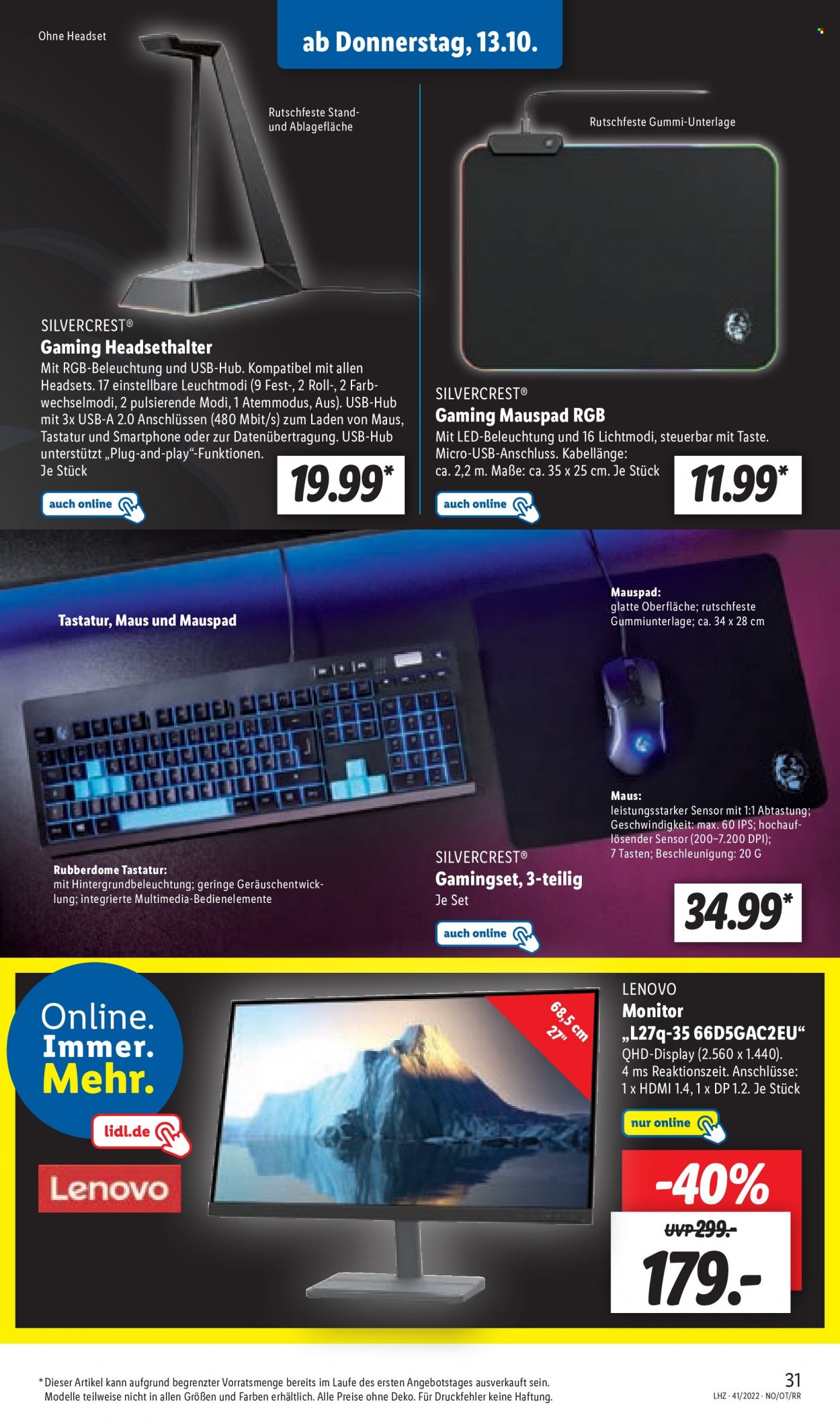 Lidl Prospekte  - 1.10.2022 - 1.10.2022. Seite 33