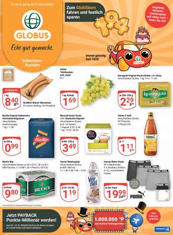 Prospekte Globus - 3.10.2022 - 8.10.2022.