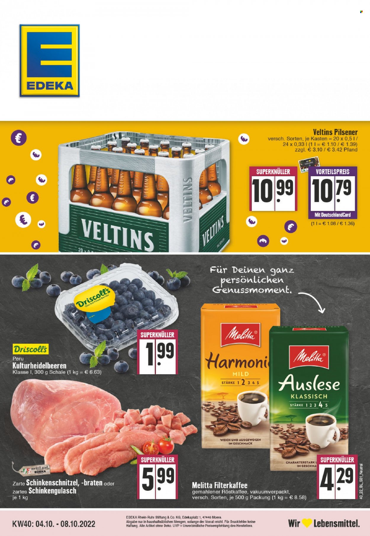 Edeka Prospekte  - 4.10.2022 - 8.10.2022. Seite 1