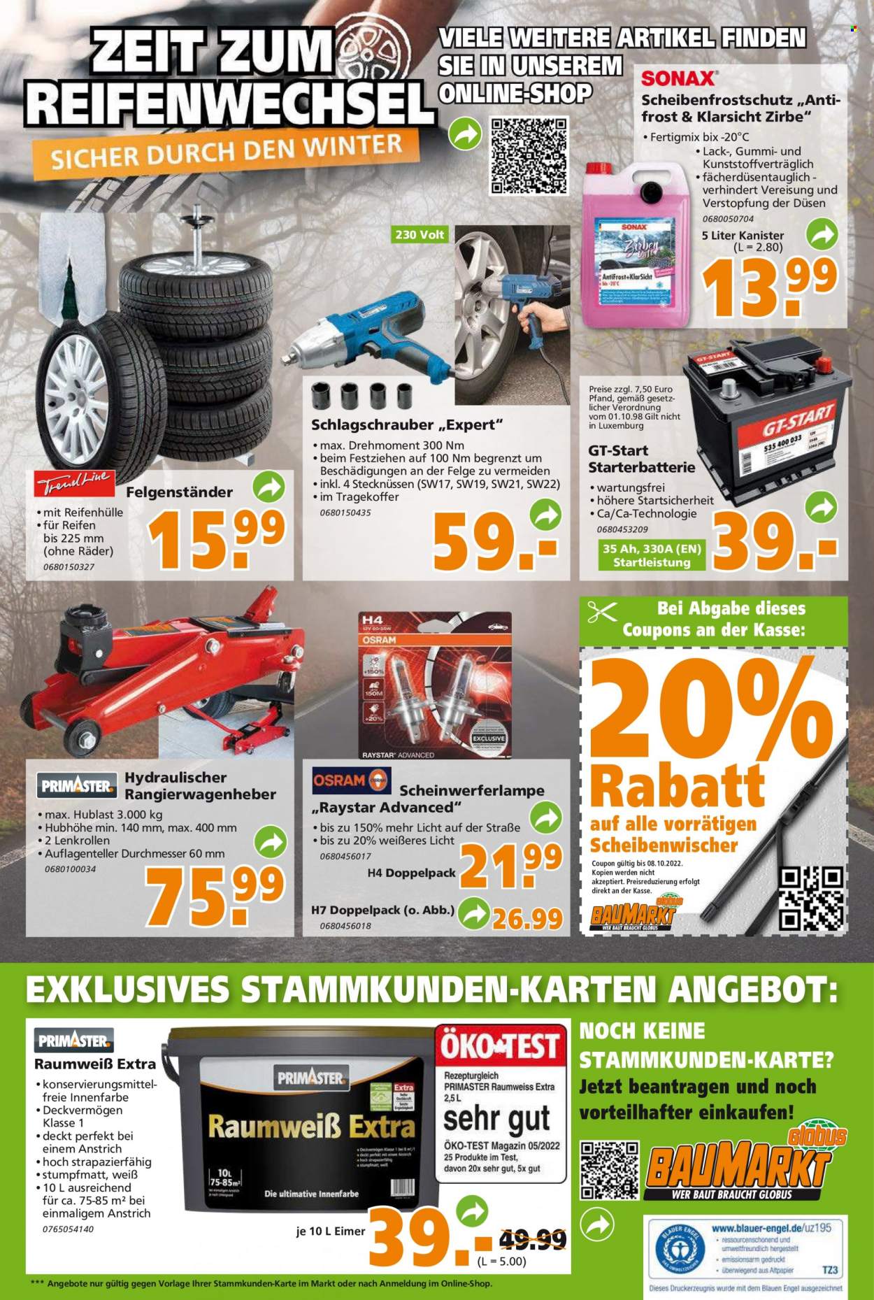 Globus Baumarkt Prospekte  - 3.10.2022 - 8.10.2022. Seite 24