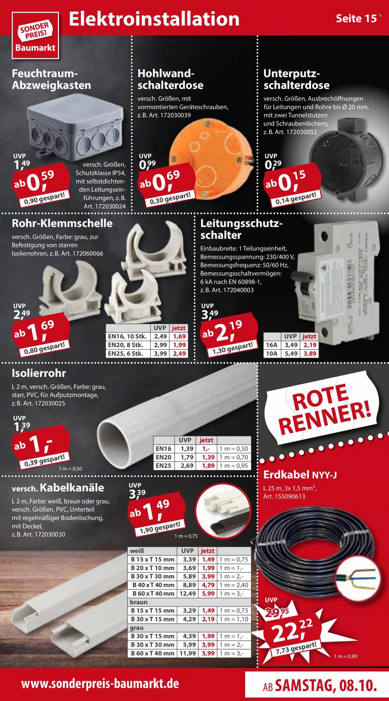 Sonderpreis-Baumarkt Prospekte  - 8.10.2022 - 14.10.2022. Seite 15