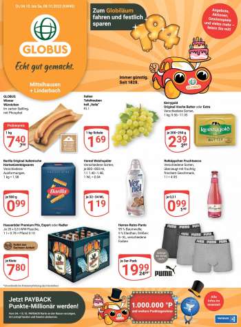 Prospekte Globus - 4.10.2022 - 8.10.2022.