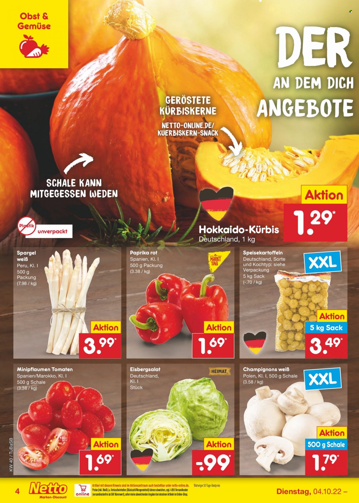 Netto Marken-Discount Prospekte  - 4.10.2022 - 8.10.2022. Seite 4