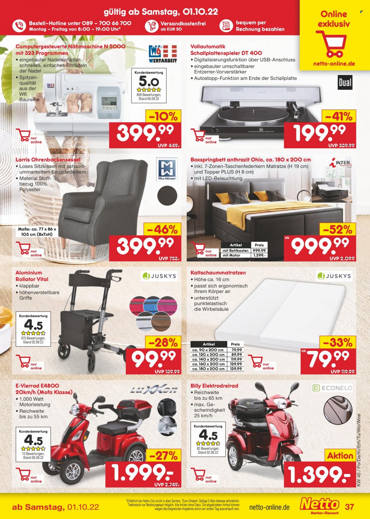 Netto Marken-Discount Prospekte  - 4.10.2022 - 8.10.2022. Seite 37