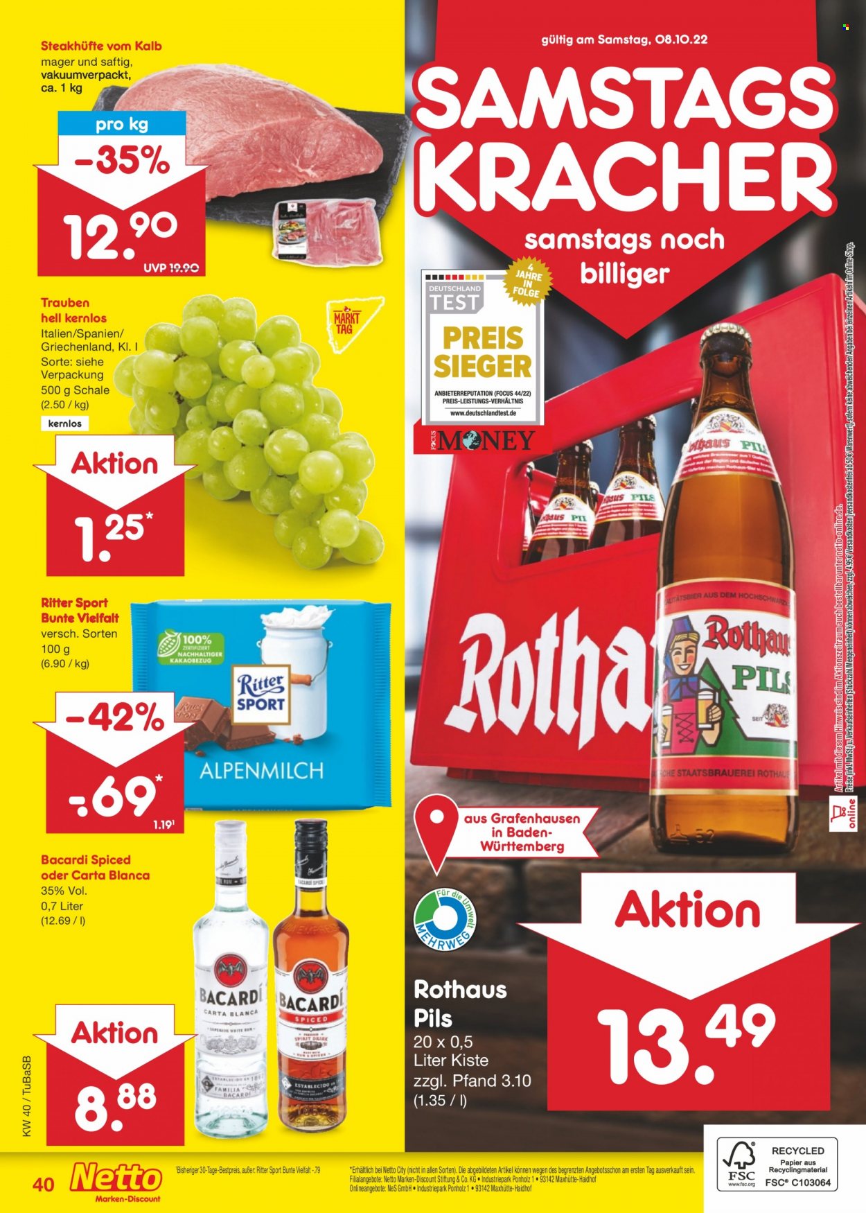 Netto Marken-Discount Prospekte  - 4.10.2022 - 8.10.2022. Seite 40