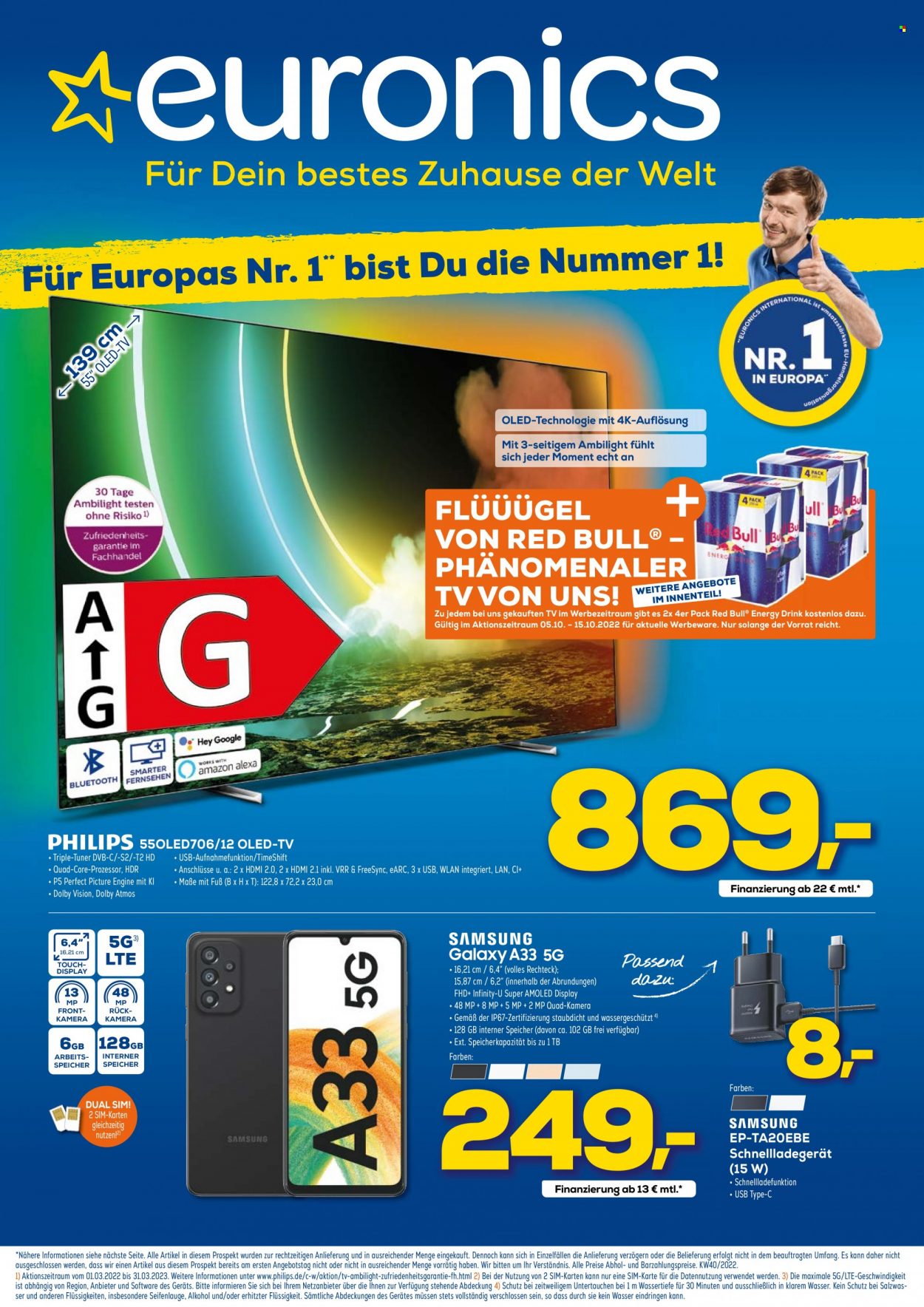 Euronics Prospekte  - 5.10.2022 - 15.10.2022. Seite 1