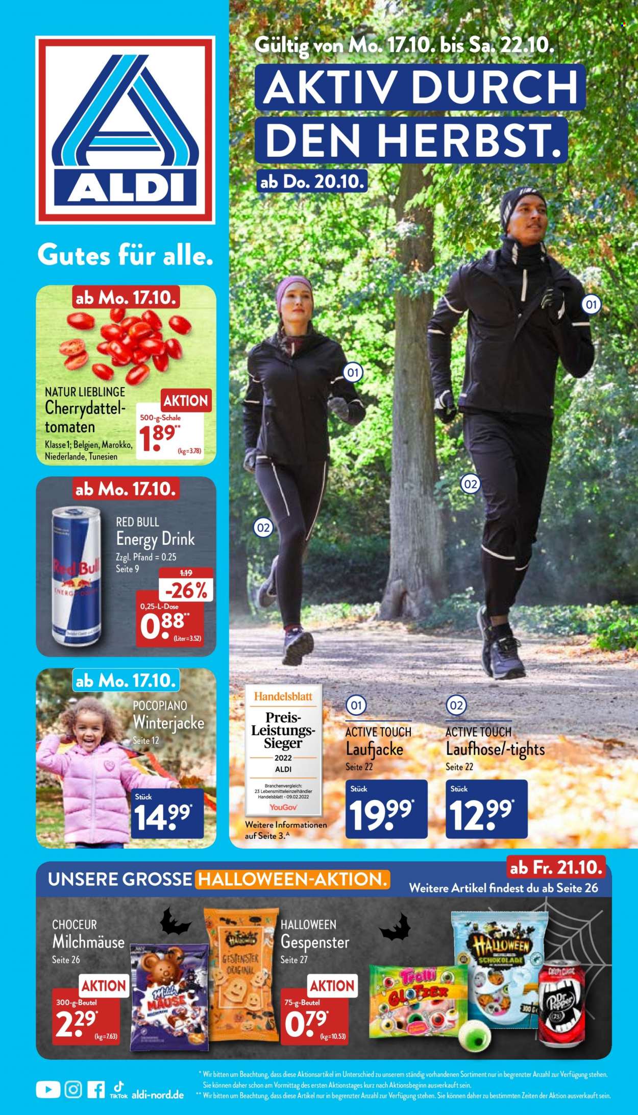 ALDI Nord Prospekte  - 17.10.2022 - 22.10.2022. Seite 1