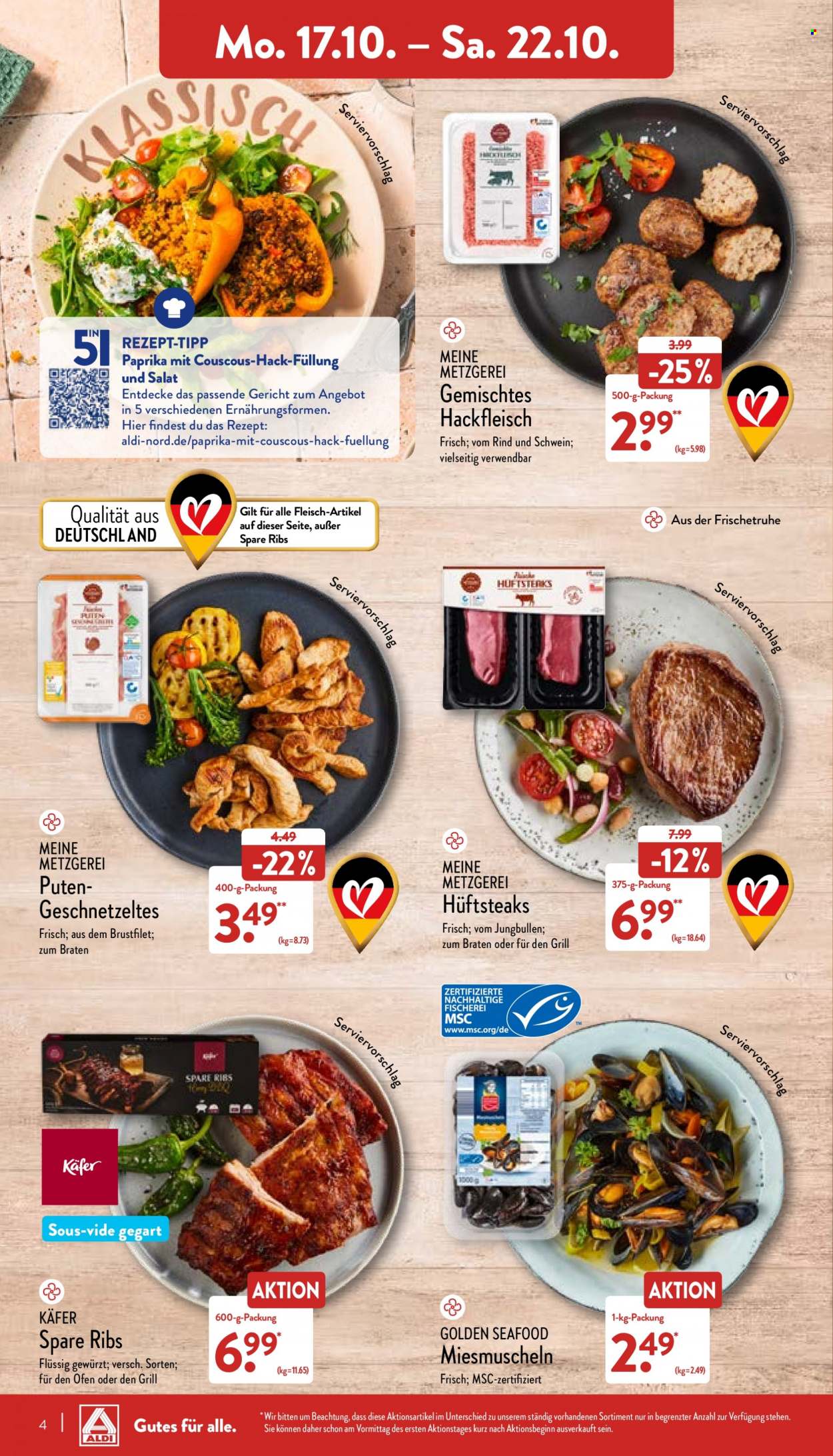 ALDI Nord Prospekte  - 17.10.2022 - 22.10.2022. Seite 4