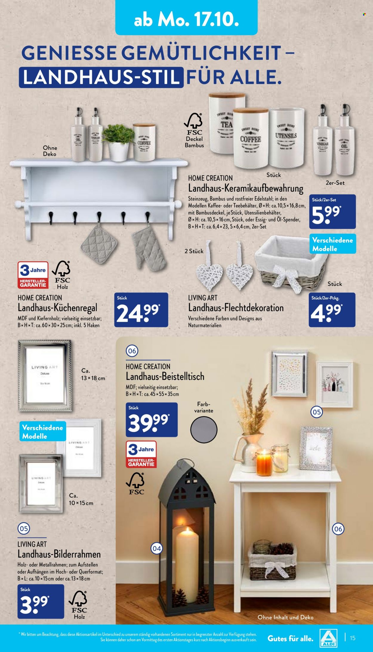ALDI Nord Prospekte  - 17.10.2022 - 22.10.2022. Seite 15