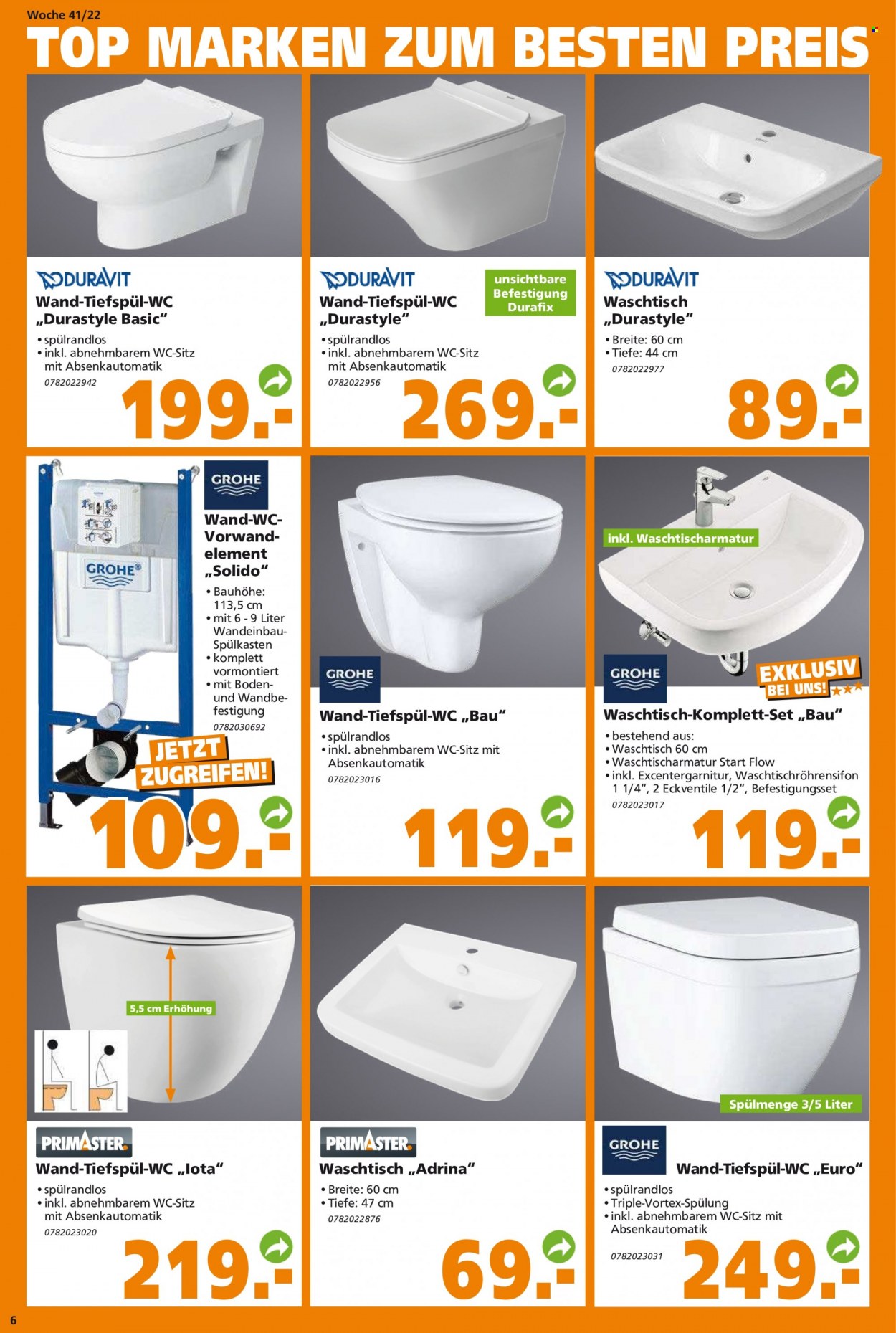 Globus Baumarkt Prospekte  - 10.10.2022 - 15.10.2022. Seite 6