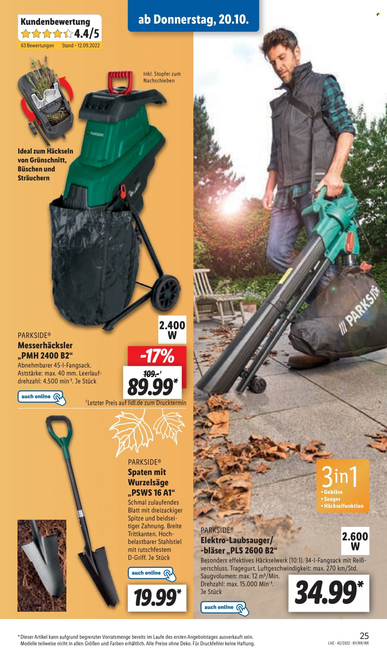 Lidl Prospekte  - 17.10.2022 - 22.10.2022. Seite 25