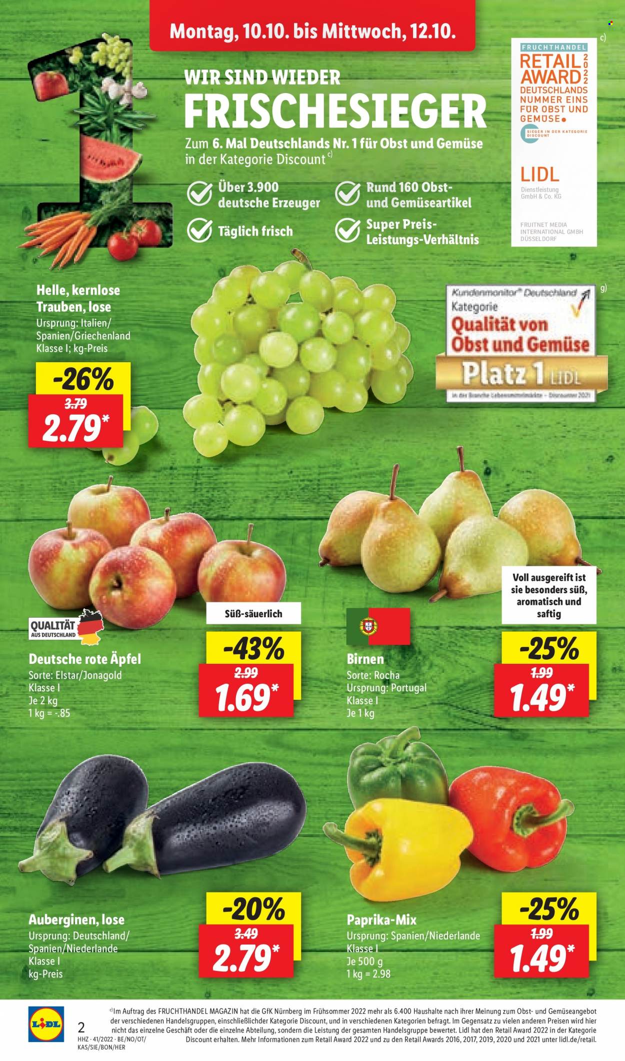 Lidl Prospekte  - 10.10.2022 - 15.10.2022. Seite 2