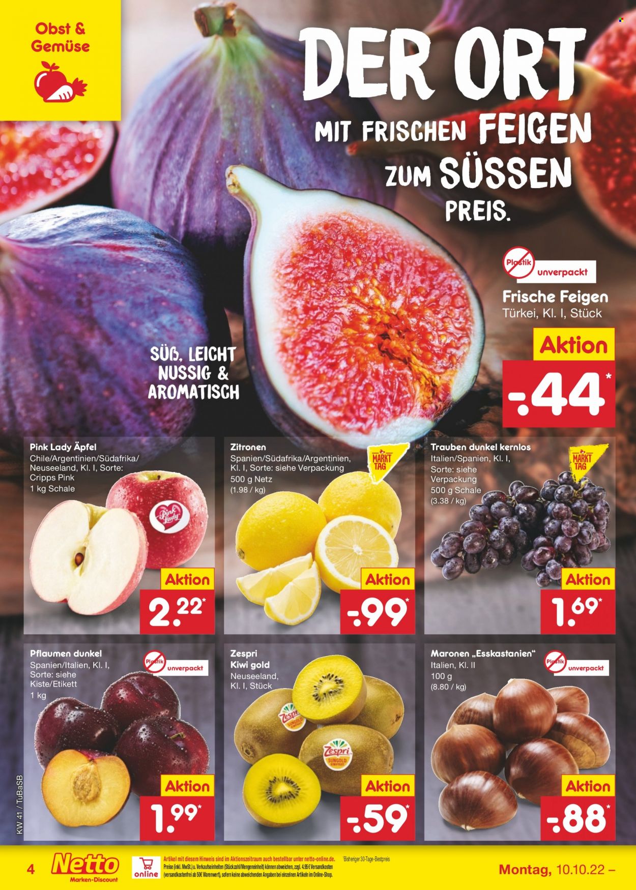 Netto Marken-Discount Prospekte  - 10.10.2022 - 15.10.2022. Seite 4