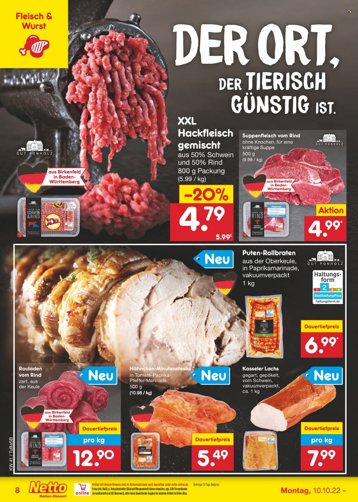 Netto Marken-Discount Prospekte  - 10.10.2022 - 15.10.2022. Seite 8