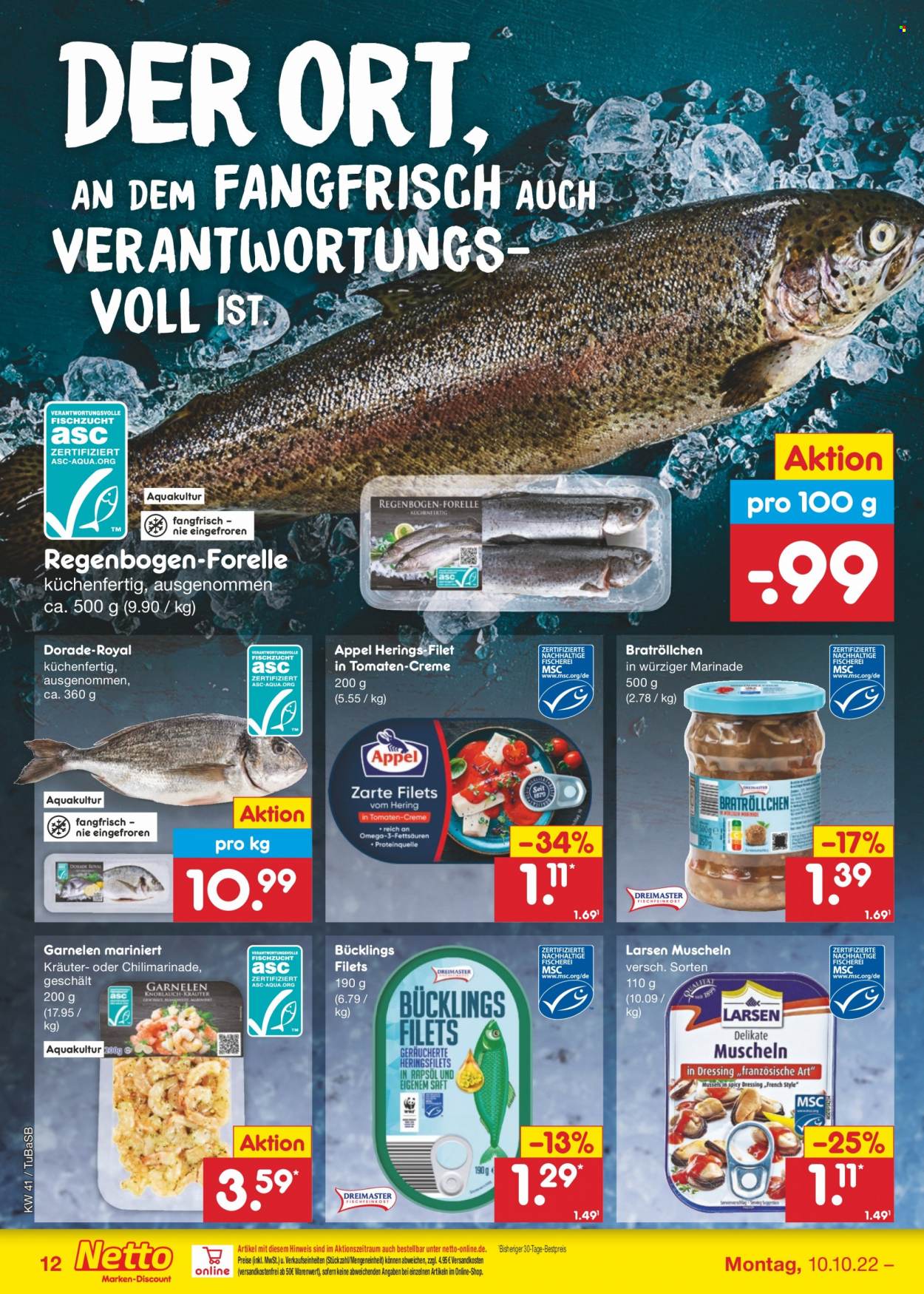 Netto Marken-Discount Prospekte  - 10.10.2022 - 15.10.2022. Seite 12