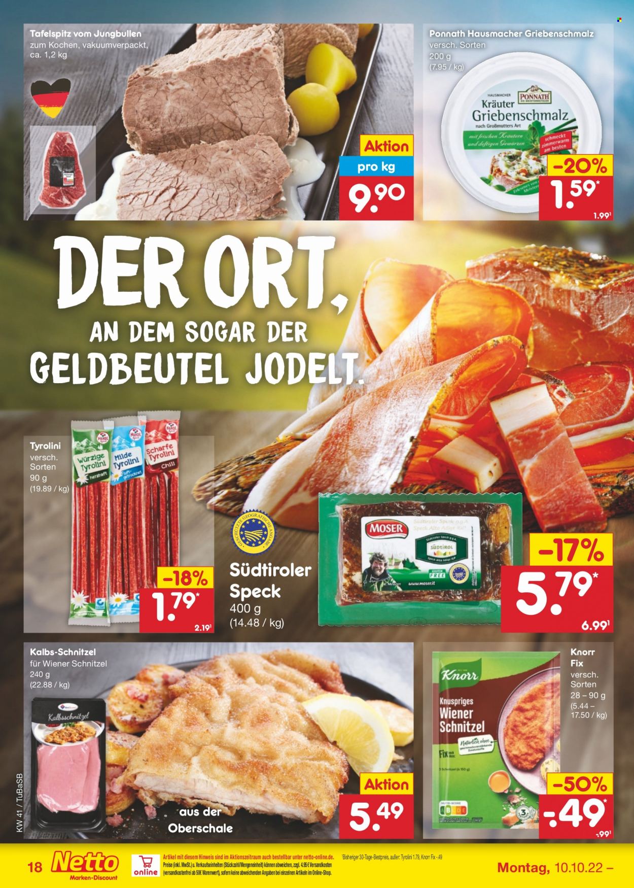 Netto Marken-Discount Prospekte  - 10.10.2022 - 15.10.2022. Seite 18