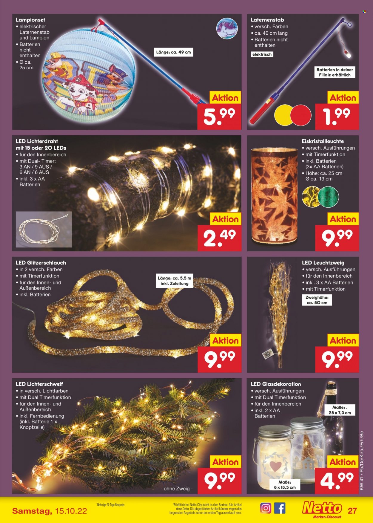 Netto Marken-Discount Prospekte  - 10.10.2022 - 15.10.2022. Seite 27