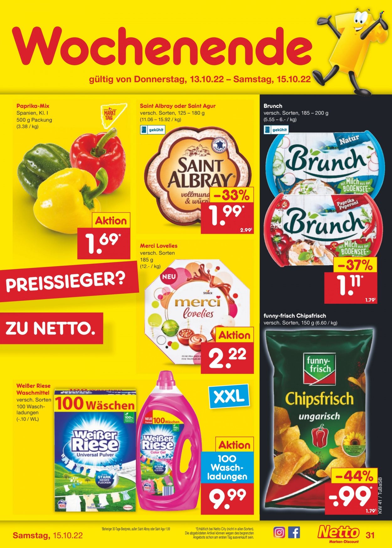 Netto Marken-Discount Prospekte  - 10.10.2022 - 15.10.2022. Seite 31
