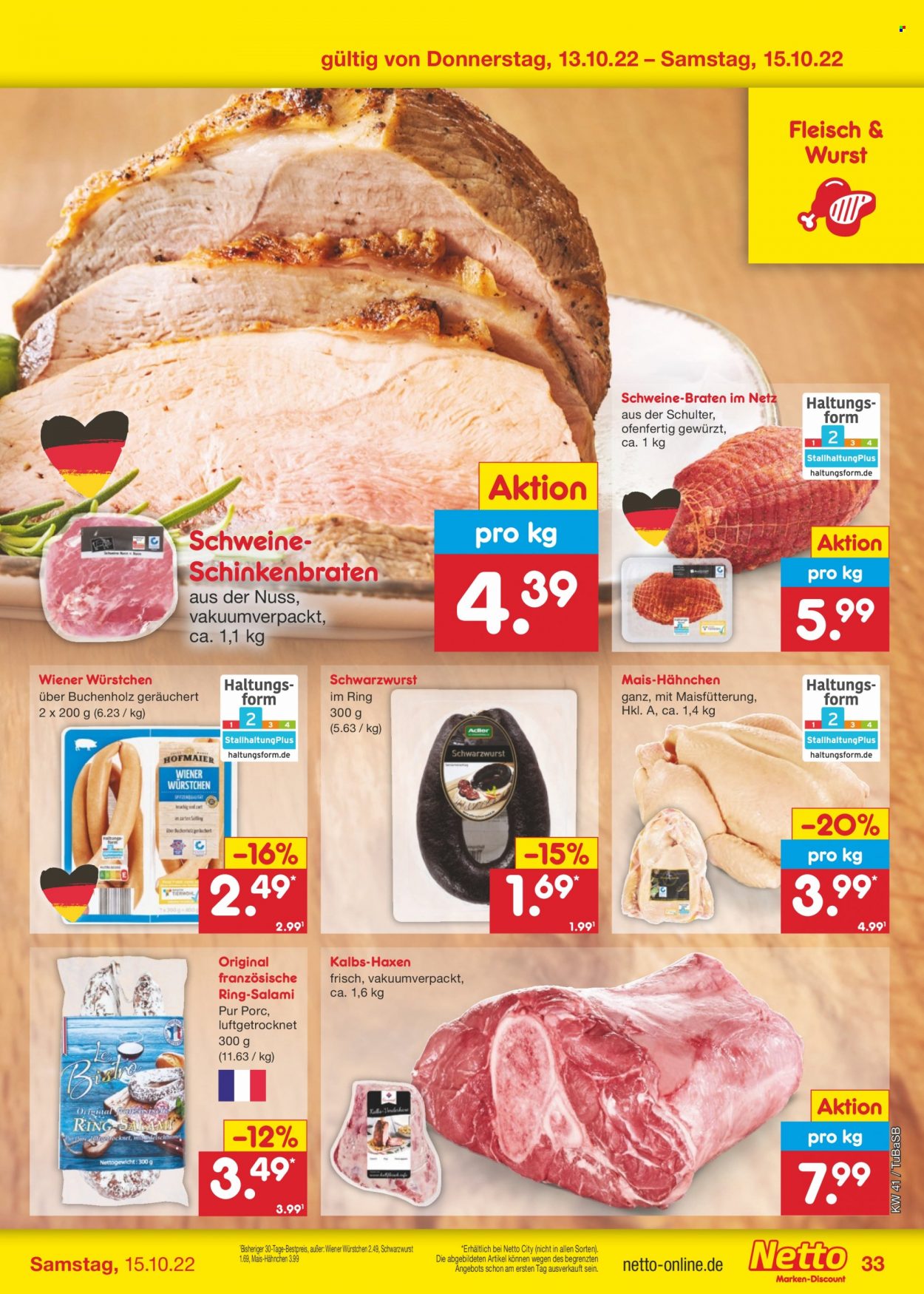 Netto Marken-Discount Prospekte  - 10.10.2022 - 15.10.2022. Seite 33