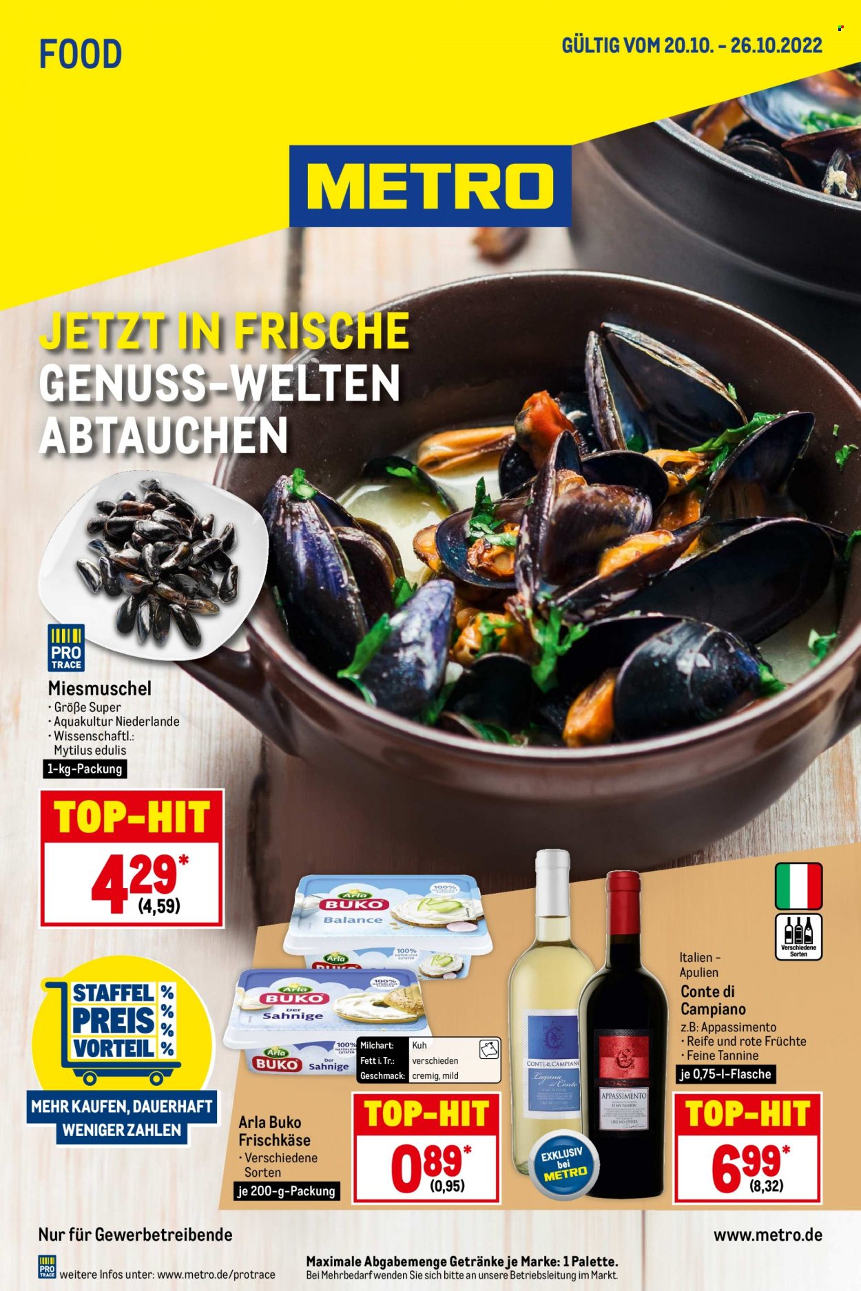 Metro Prospekte  - 20.10.2022 - 26.10.2022. Seite 1