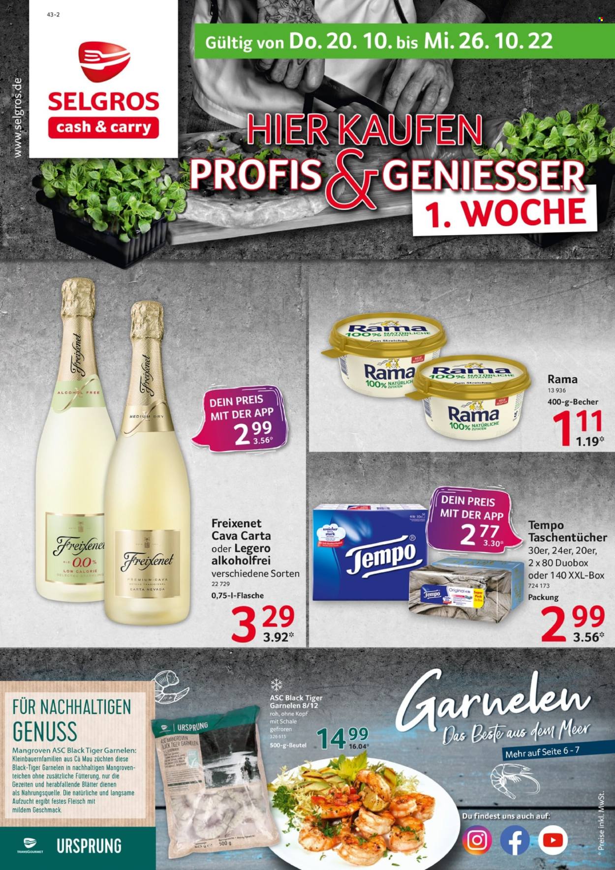 Selgros Prospekte  - 20.10.2022 - 26.10.2022. Seite 1