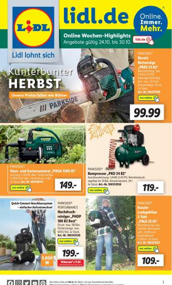 Prospekte Lidl - 24.10.2022 - 30.10.2022.